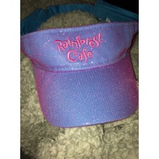 Rain Forest Cafe Orlando Florida Sparkly Mujers Hat Visor Glitter Vintage  eb-64698587